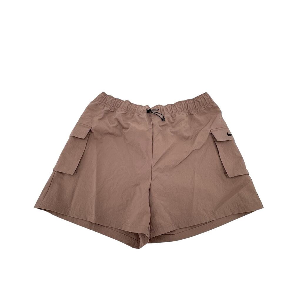 Nike Womens Woven High Rise Cargo Shorts Smokey Mauve Size XS
